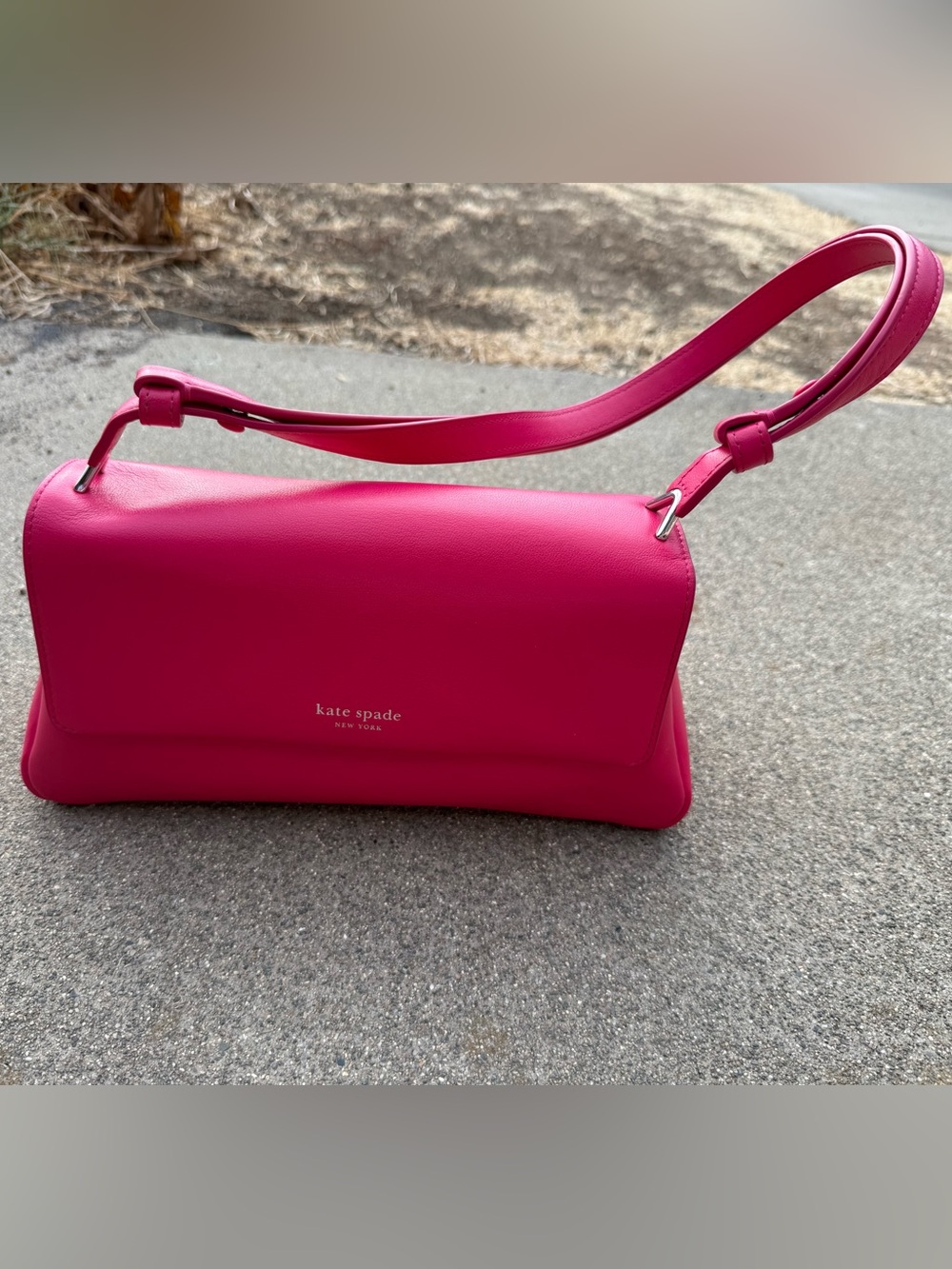 kate spade Fuchsia Leather Shoulder Bag